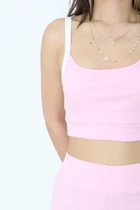 Pink Athlete-Shorts Double Set - Denoss