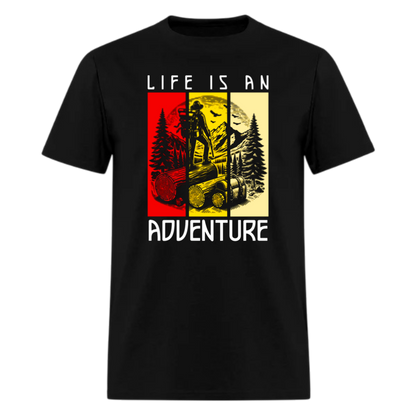 Life is An Adventure T shirts , Trekking T shirts , Nature , Camper , unisex T shirts