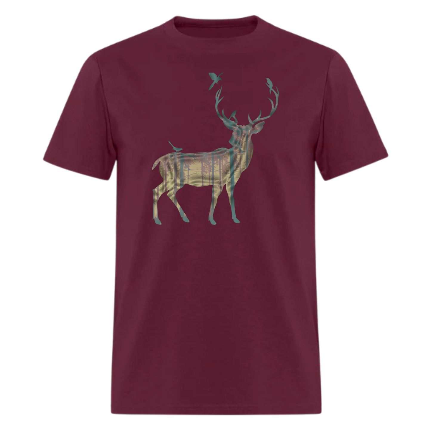 Deer-reindeer-moose,Deer T Shirt Men, Deer Design Adventure ,Traveler Camper unisex T shirts