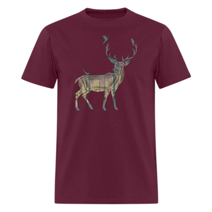 Deer-reindeer-moose,Deer T Shirt Men, Deer Design Adventure ,Traveler Camper unisex T shirts