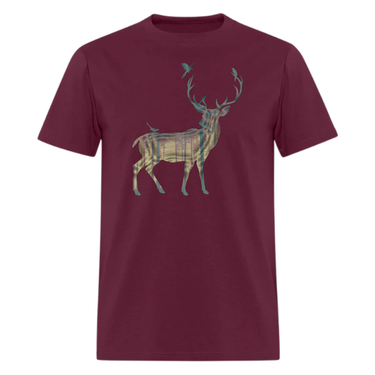 Deer-reindeer-moose,Deer T Shirt Men, Deer Design Adventure ,Traveler Camper unisex T shirts