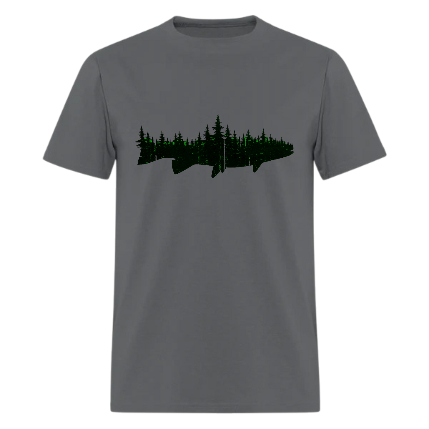 Fish and Forest , Mens Fish T Shirts , Fishing Gift ,Adventure ,Traveler Camper unisex T shirts