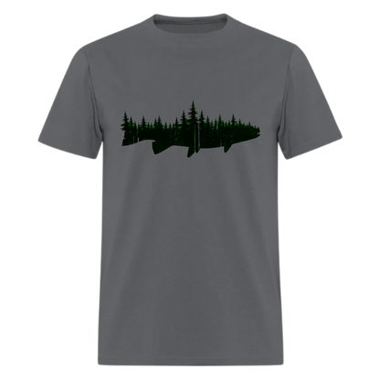 Fish and Forest , Mens Fish T Shirts , Fishing Gift ,Adventure ,Traveler Camper unisex T shirts