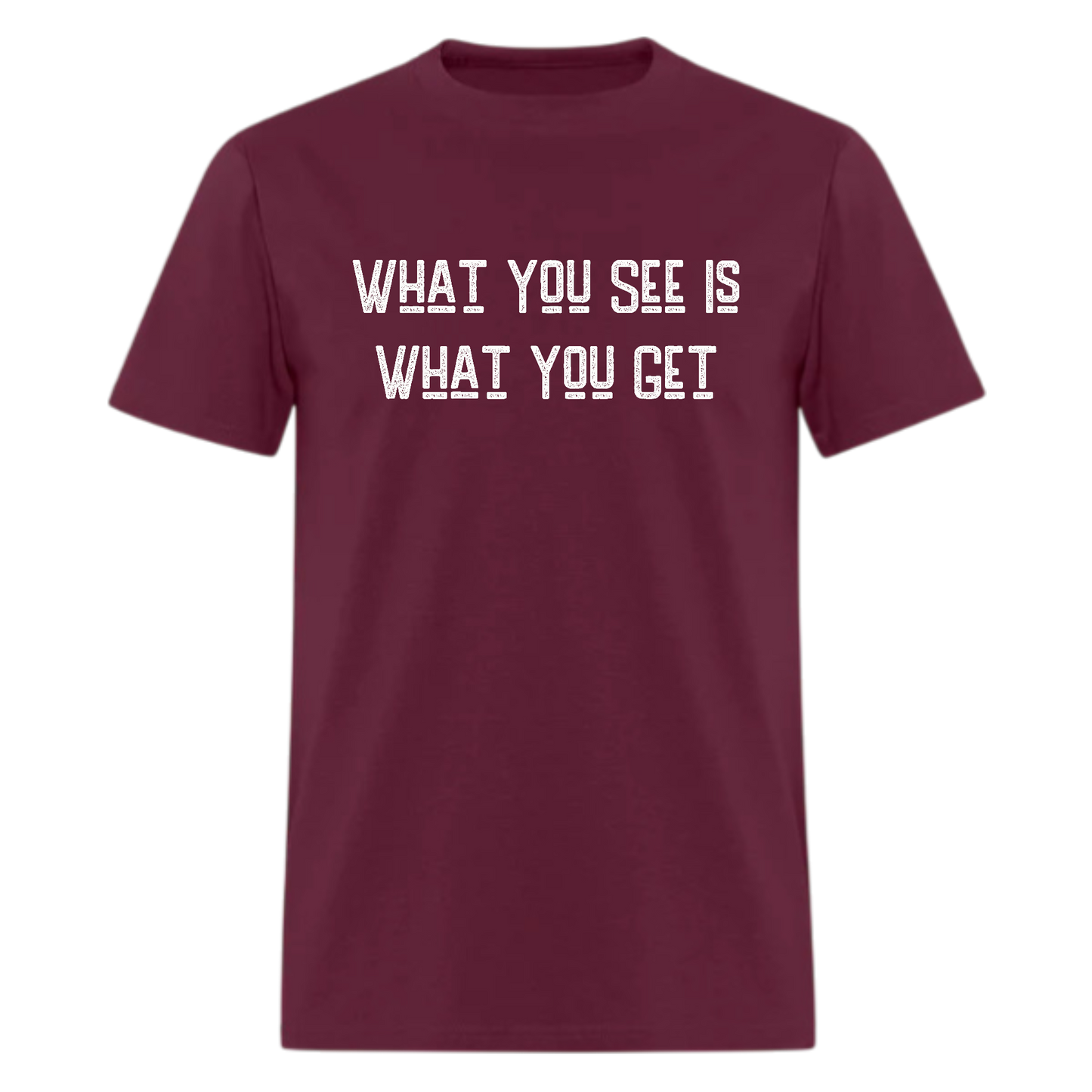 What You See Is What You Get Tshirt - Denoss
