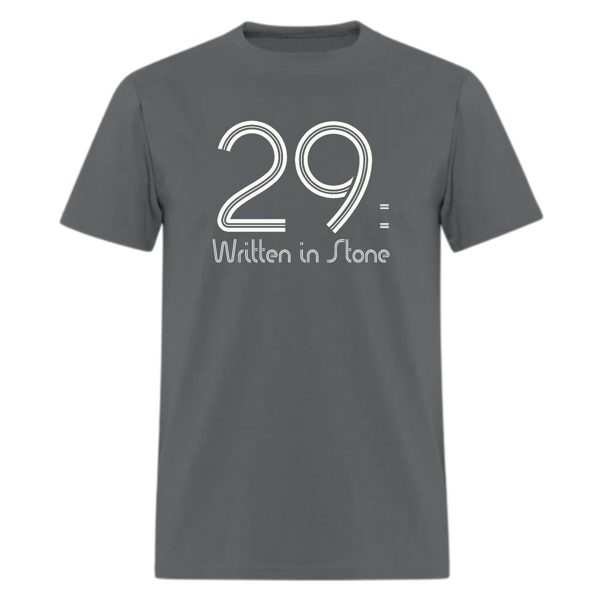 29 Written in Stone T shirt - Denoss