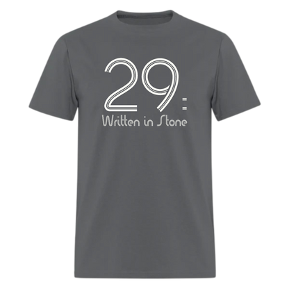 29 Written in Stone T shirt - Denoss