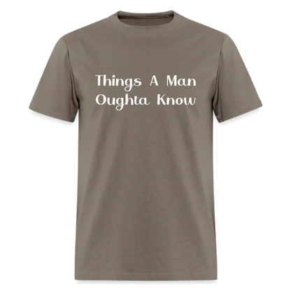 Things a man oughta know Tshirt - Denoss