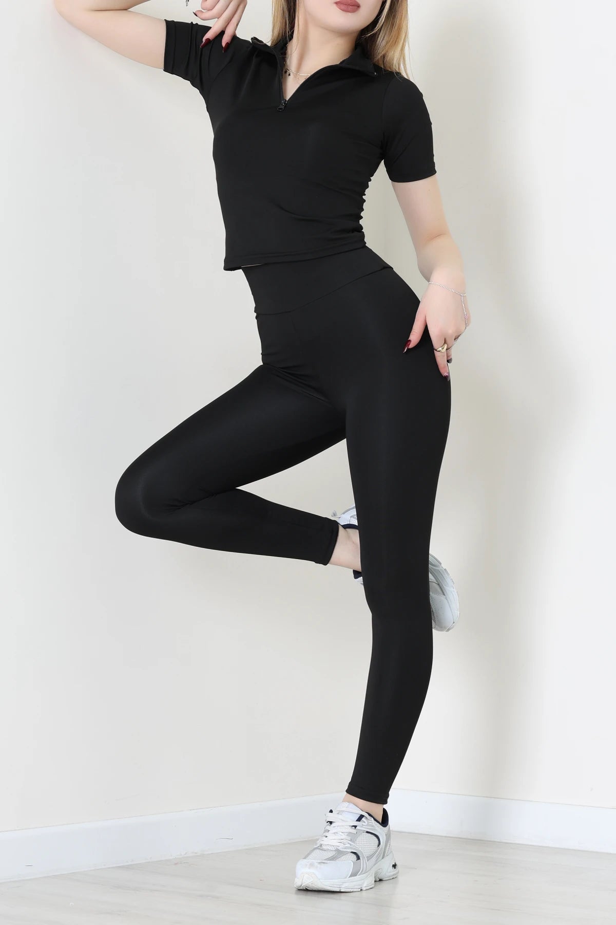 Black Short Sleeve Double Suit - Denoss