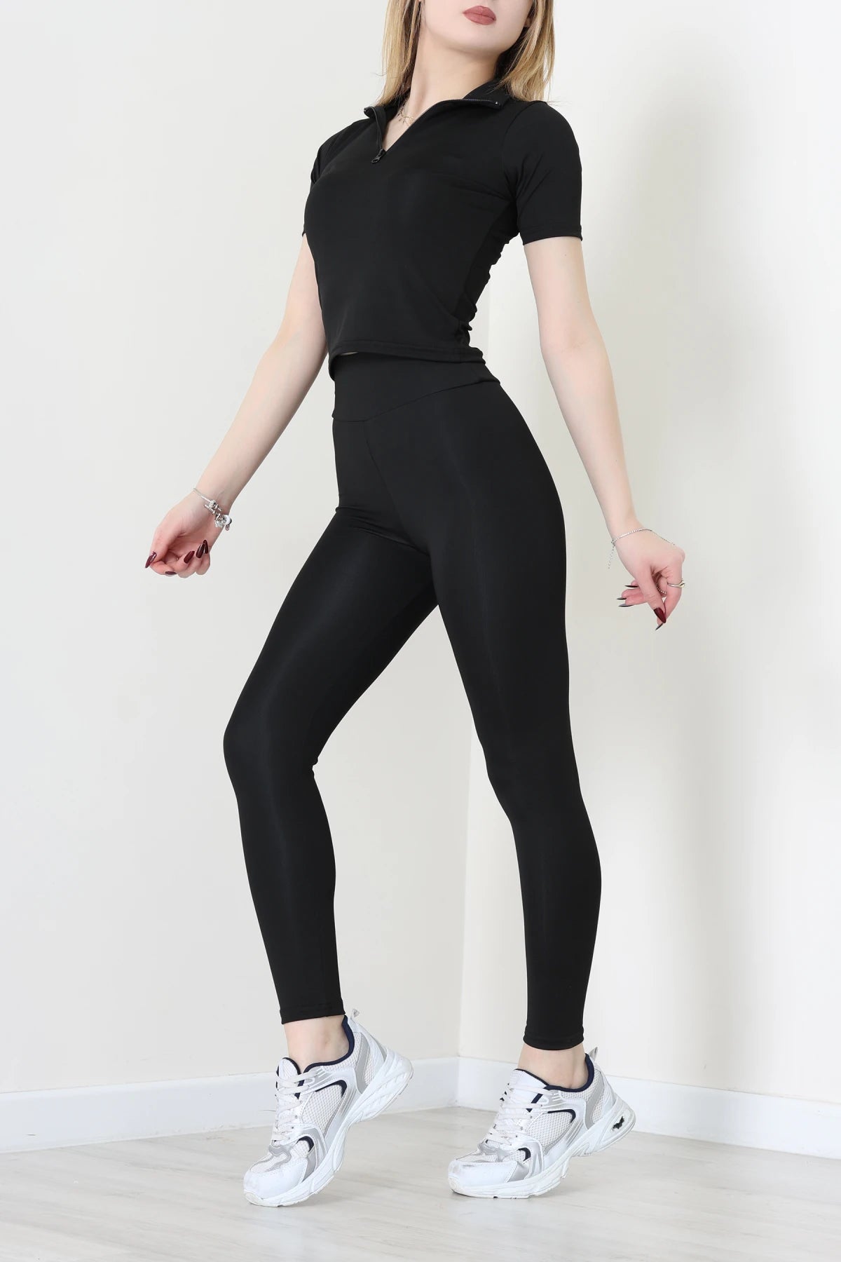Black Short Sleeve Double Suit - Denoss