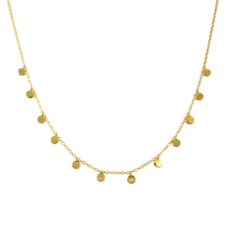 Dainty Small Coins Choker Necklace