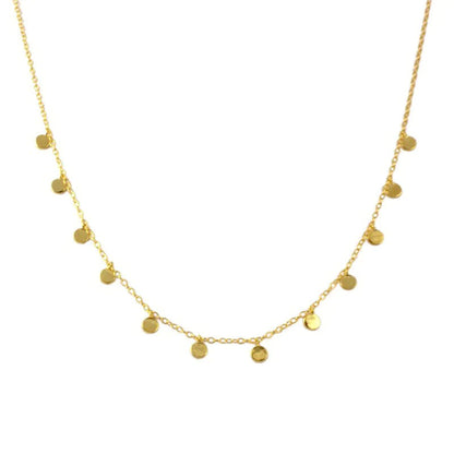 Dainty Small Coins Choker Necklace