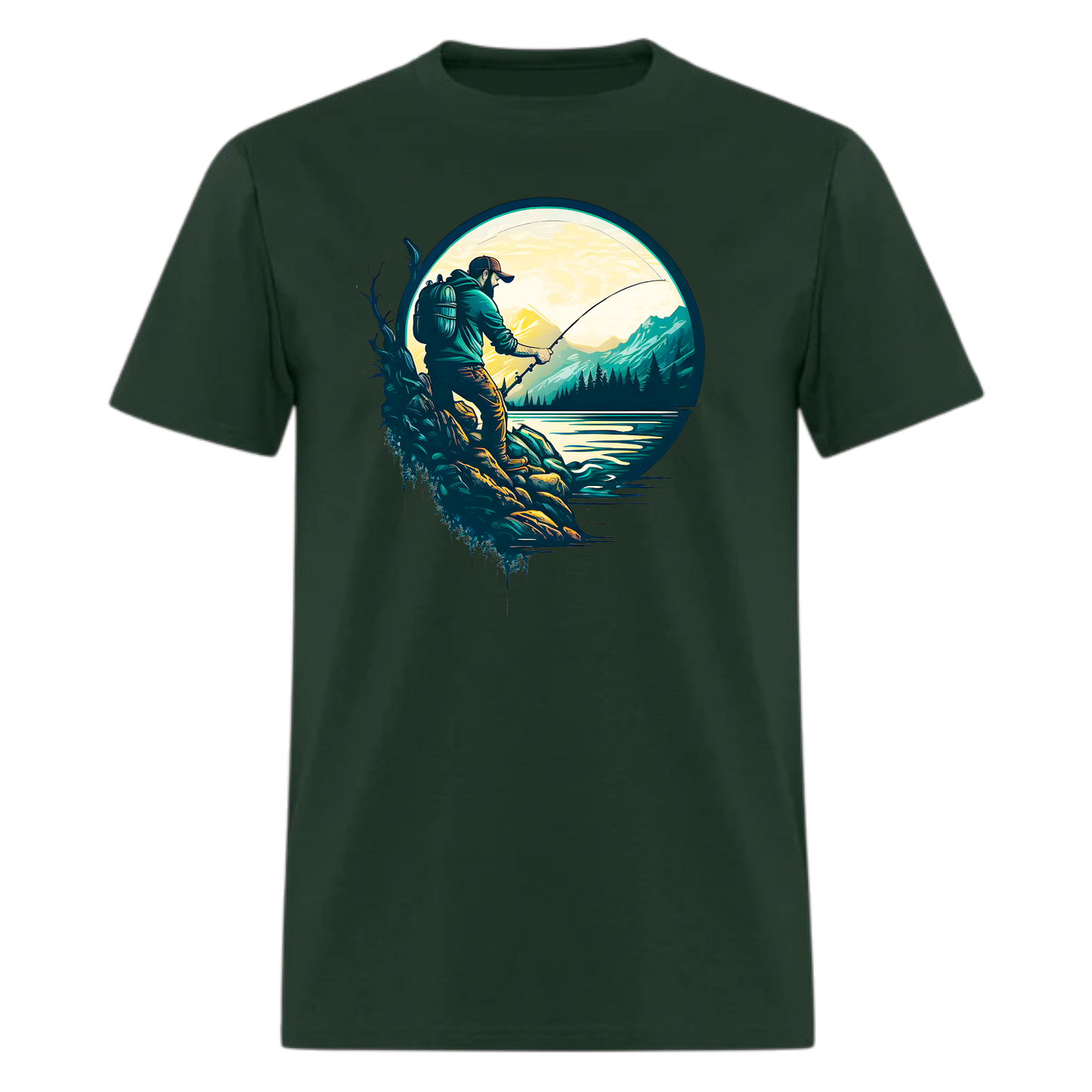 Fishing with Nature T shirts , Nature , Adventure ,Camper, unisex T shirts