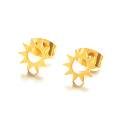 1 Piece Dainty & Minimalist Sun Stud Earrings