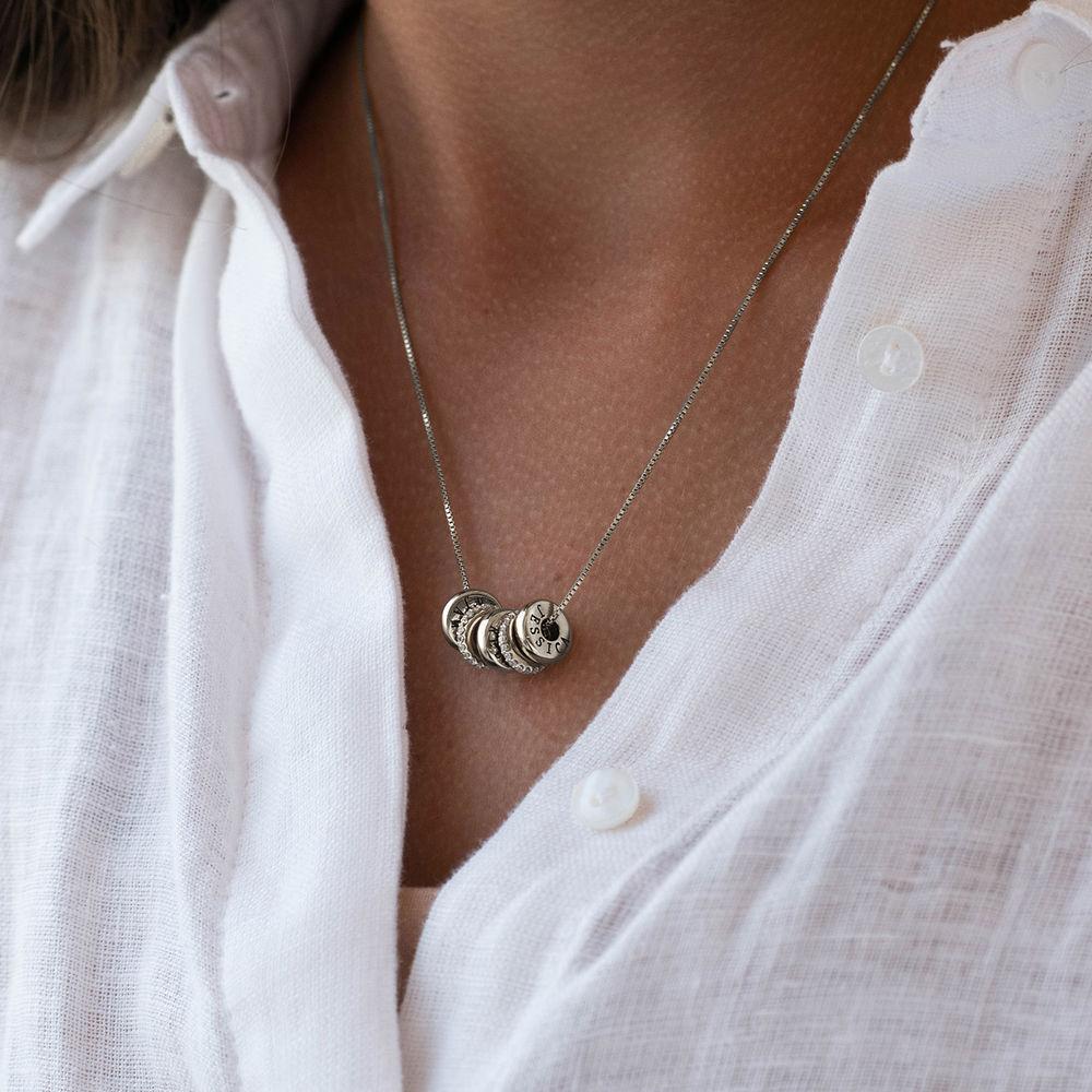 Personalized Engraved Family Name Crystal Charms