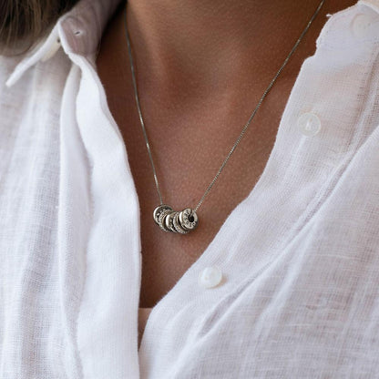 Personalized Engraved Family Name Crystal Charms