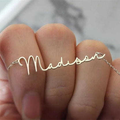Custom Handwriting Name Necklace