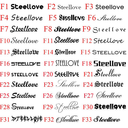 Personalized Family Names Heart Charm Necklace