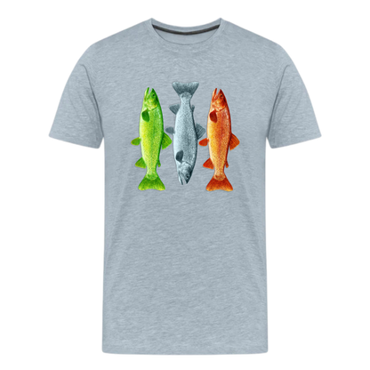 3 Fish Fishing T Shirt , Trout Fade, Fisherman ,Adventure , Camper, unisex T shirts
