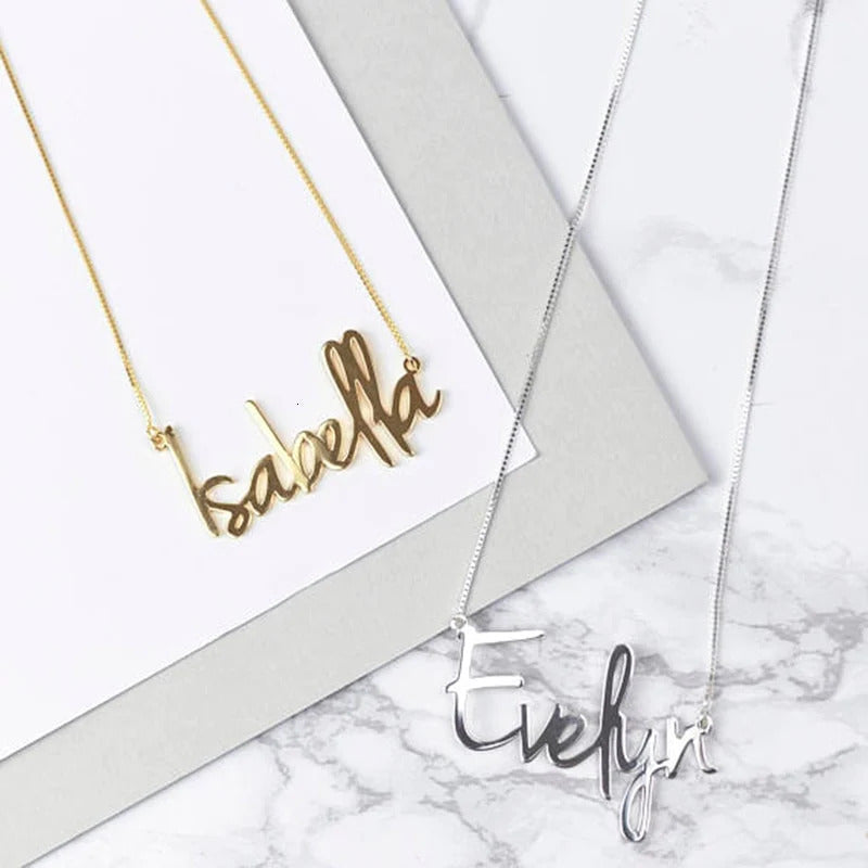 Personalized Carrie Style Letter Necklace