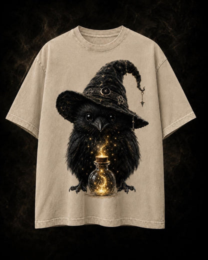 Gothic Raven Potion Shirt,Witchy Wizard Bird Tee,Dark Academia Comfort Colors