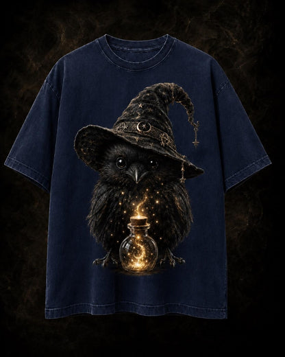 Gothic Raven Potion Shirt,Witchy Wizard Bird Tee,Dark Academia Comfort Colors