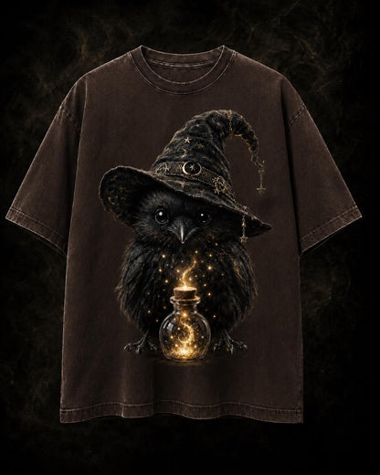 Gothic Raven Potion Shirt,Witchy Wizard Bird Tee,Dark Academia Comfort Colors