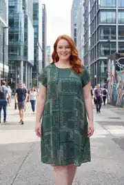 Plus Size Sleeveless Printed Woven Boho Dress - Denoss