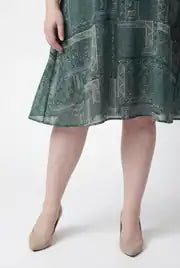 Plus Size Sleeveless Printed Woven Boho Dress - Denoss