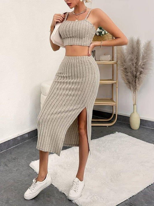 Beige Camisole Set