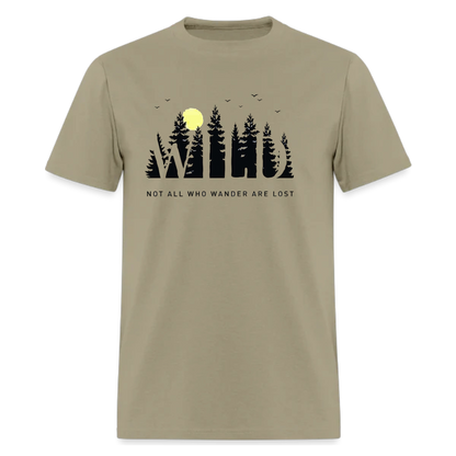 Wild forest Traveler , Adventure , Camper, unisex T shirts
