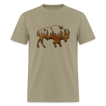 Buffalo TShirt ,Wyoming Gifts,Mens TShirt ,Adventure ,Traveler ,Camper unisex T shirts