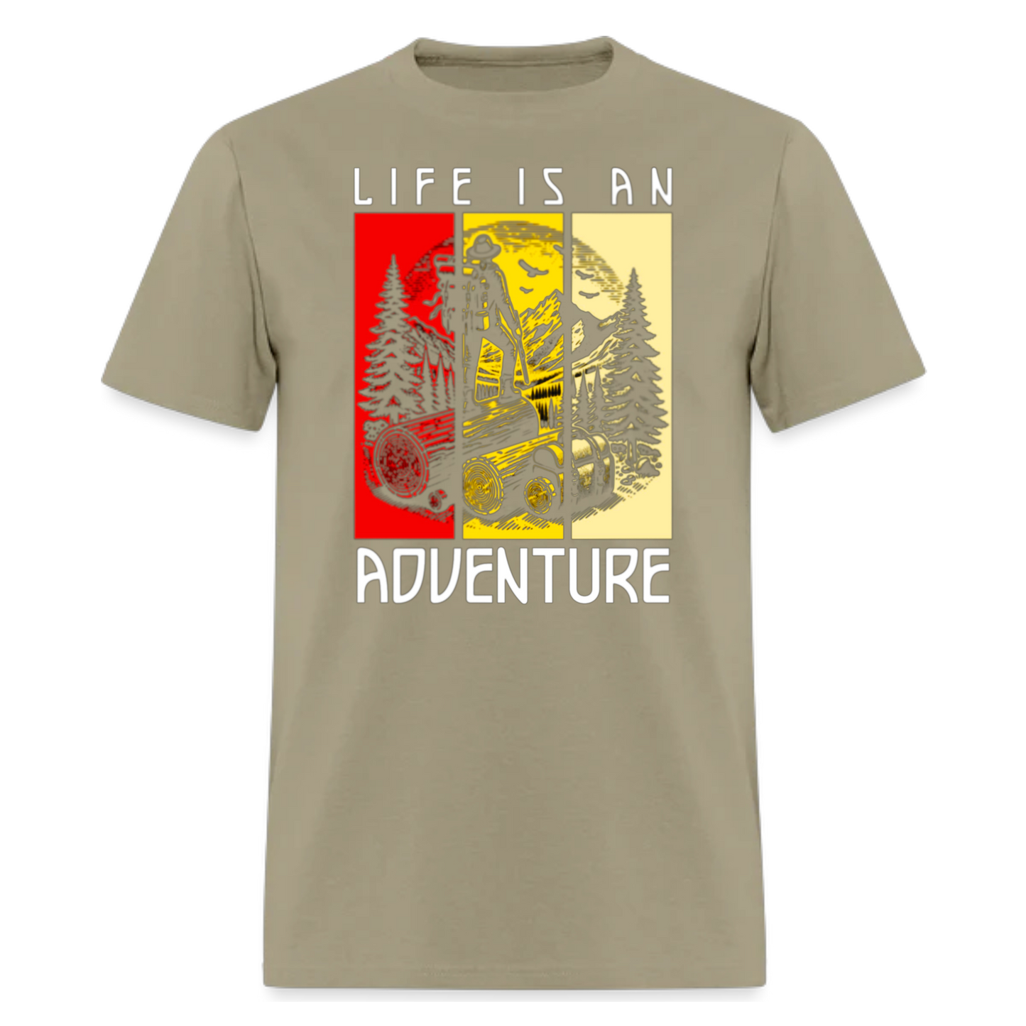 Life is An Adventure T shirts , Trekking T shirts , Nature , Camper , unisex T shirts