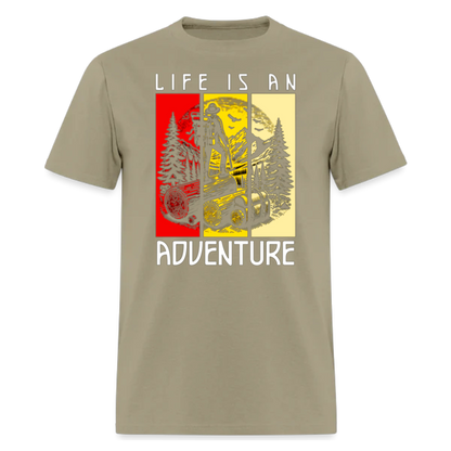 Life is An Adventure T shirts , Trekking T shirts , Nature , Camper , unisex T shirts