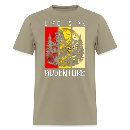 Life is An Adventure T shirts , Trekking T shirts , Nature , Camper , unisex T shirts