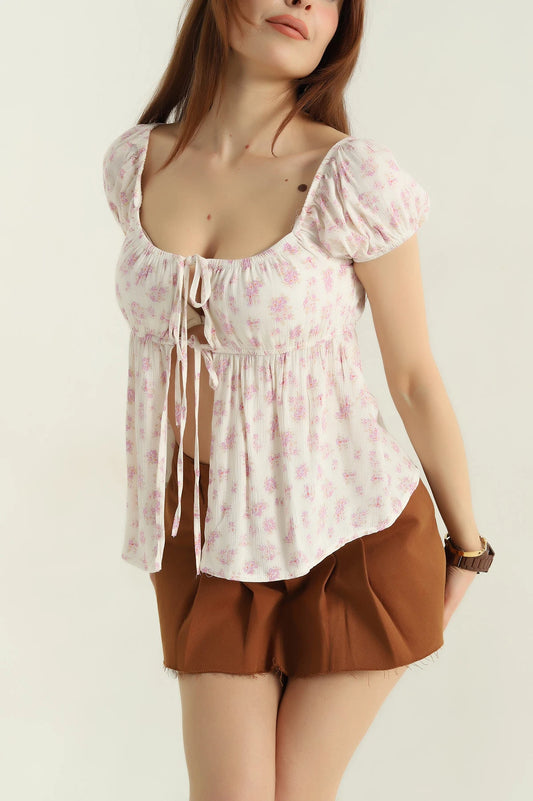 Lilac Patterned Madonna Collar - Denoss