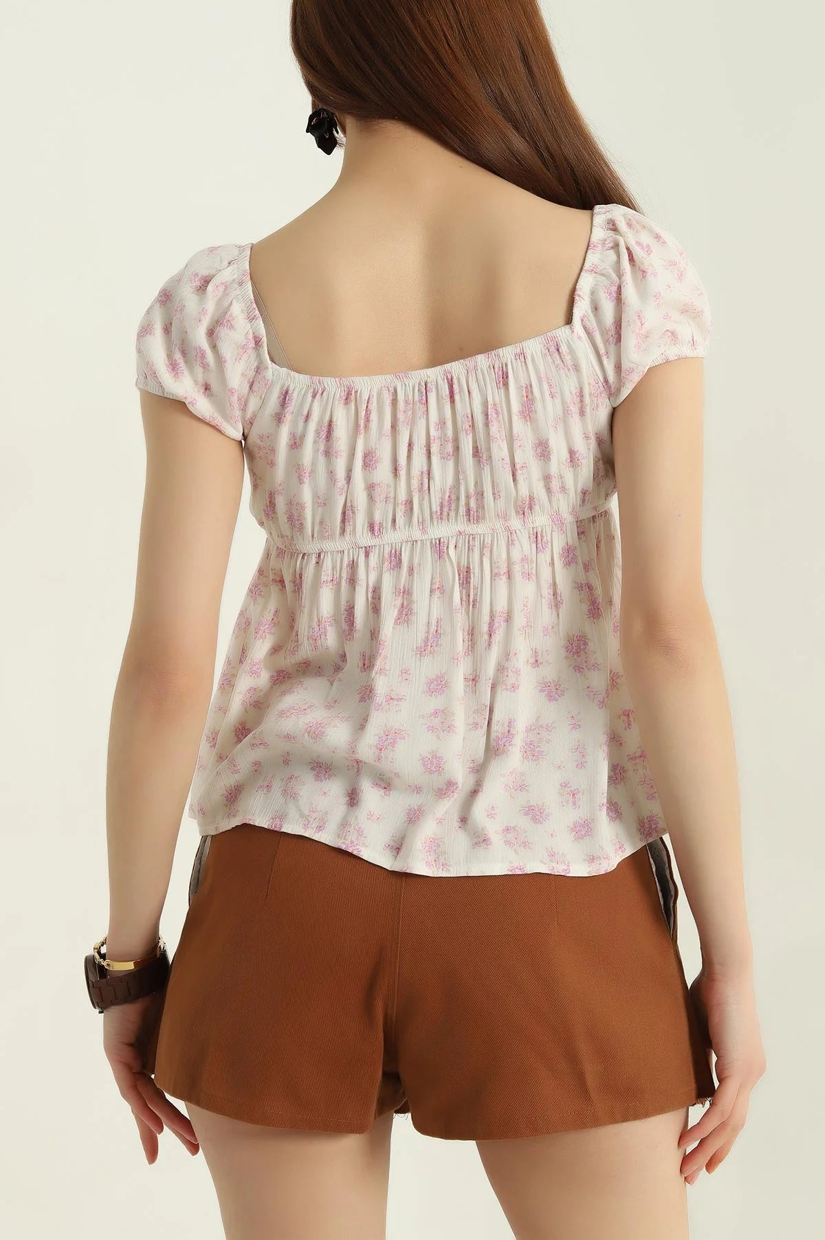 Lilac Patterned Madonna Collar - Denoss
