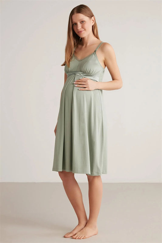 Light Green Luxury mood maternity dress - Denoss