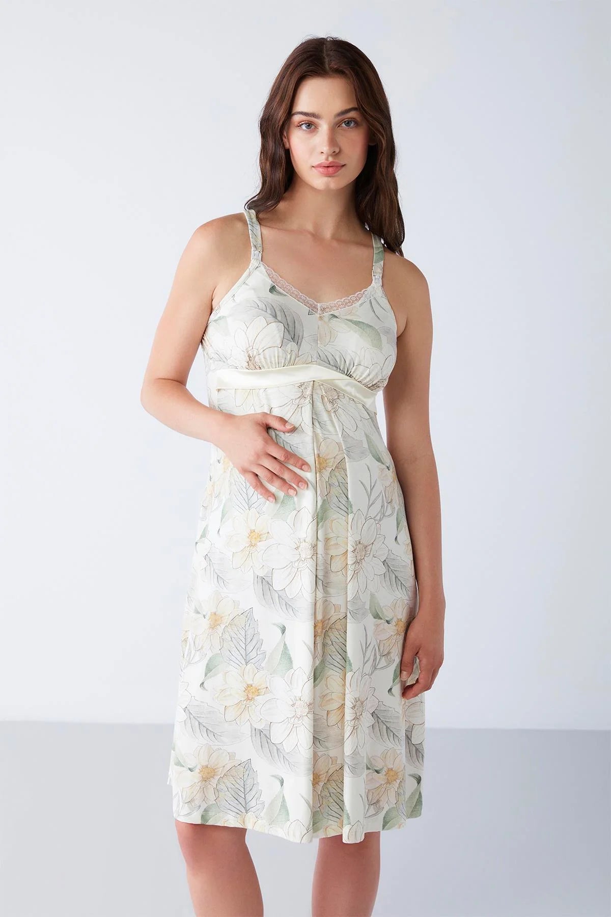 Flowers Lux mood maternity dress - Denoss