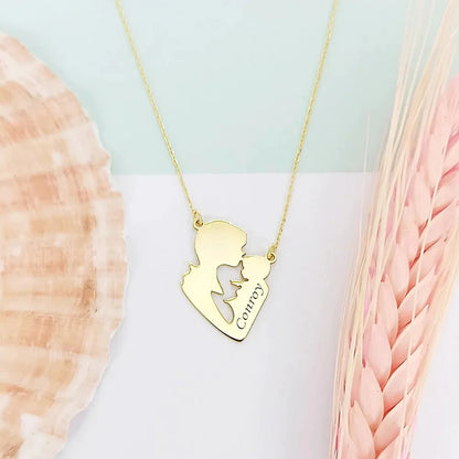 Customized Name Mother Child Necklace