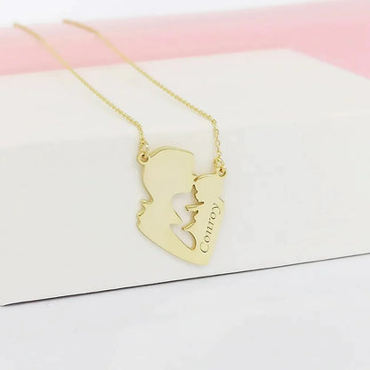 Customized Name Mother Child Necklace