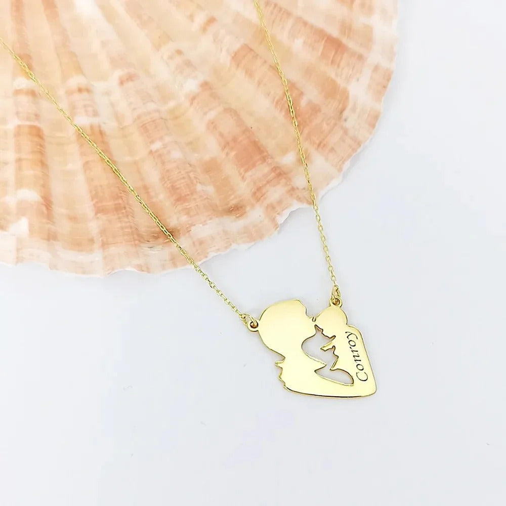 Customized Name Mother Child Necklace