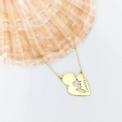 Customized Name Mother Child Necklace