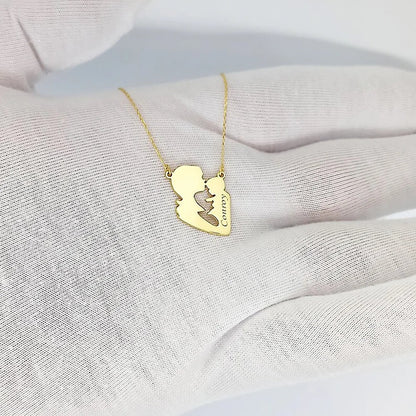 Customized Name Mother Child Necklace