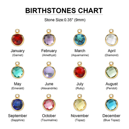 Personalized Double Chain Layered Name Necklace With Birthstone