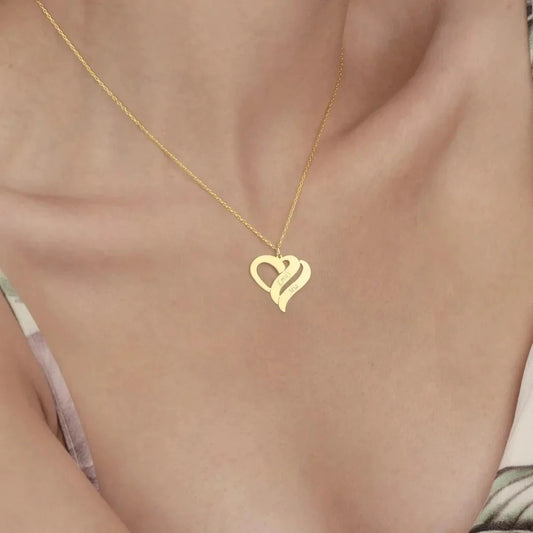 Personalized Engraved Lovers Name Necklace