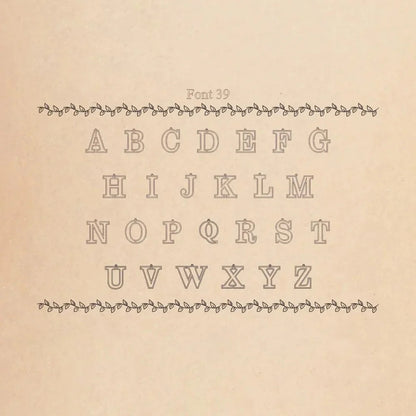 Personalized 26 Initials Hollows Pendant Necklace