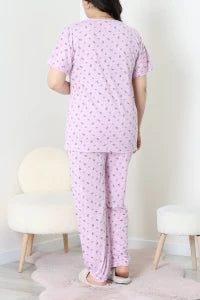 Modal Plus Size Pajama Set Violet - Denoss