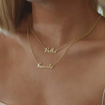 Custom Double Layer Name Necklace