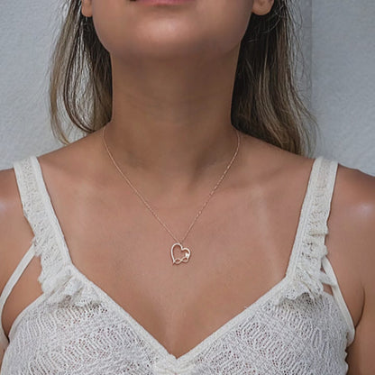 925 Sterling Silver Chain Love and Infinity Necklace
