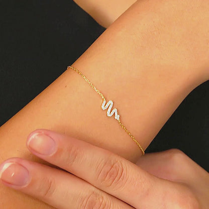 925 Sterling Silver Chain Snake Gold-Silver Bracelet